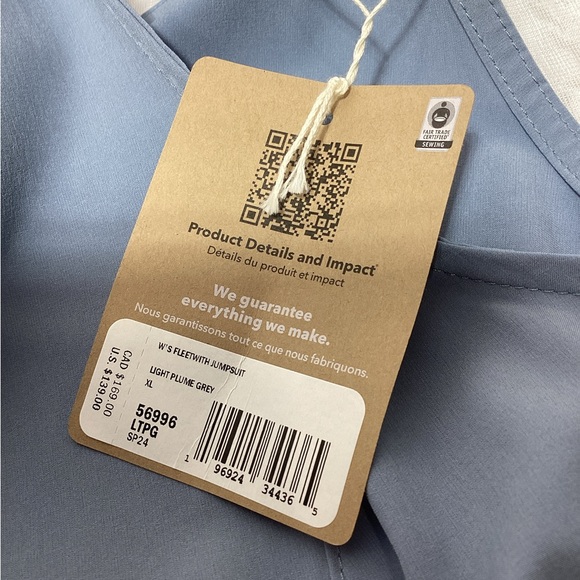 NWT Patagonia Women's Fleetwith XL  Blue Jumpsuit - Picture 9 of 13